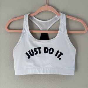 Nike White Sports Bra